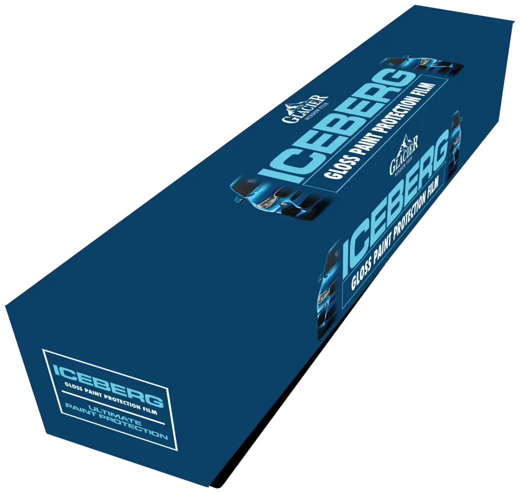 Glacier Iceberg gloss paint protection film — retail packaging