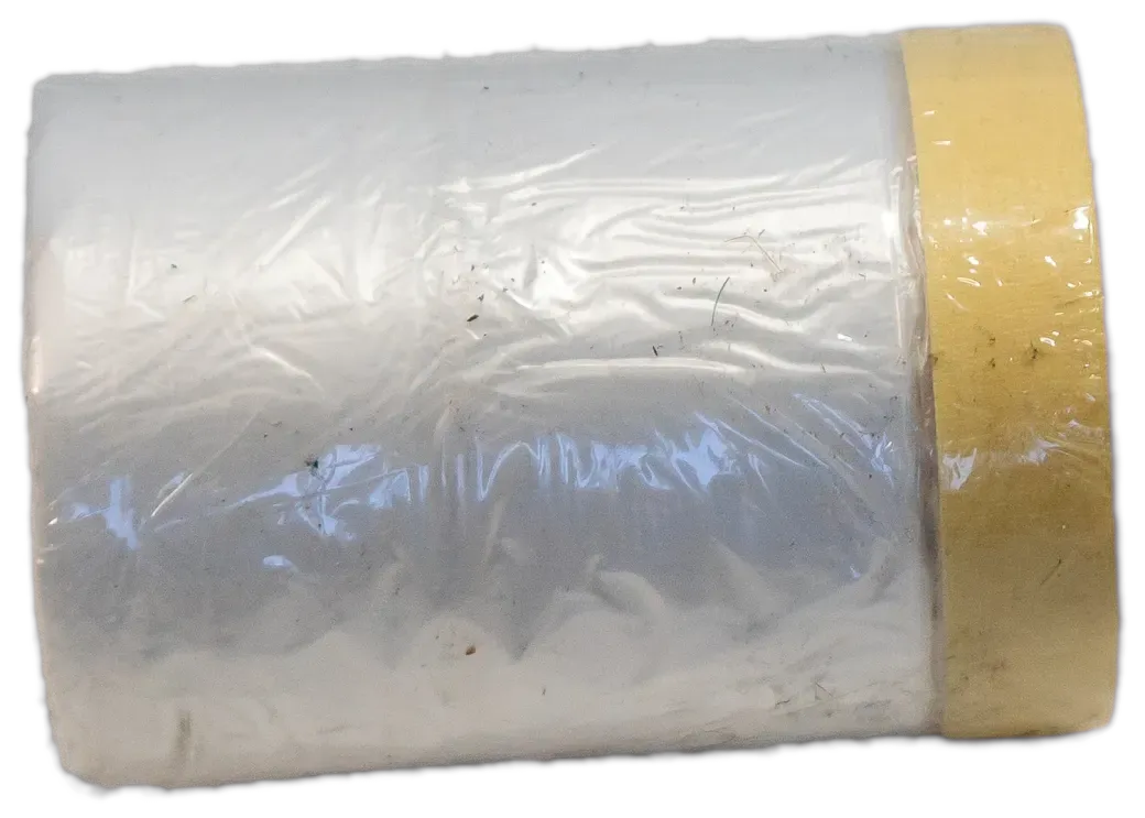 Glacier Plastic Masking with Tape roll