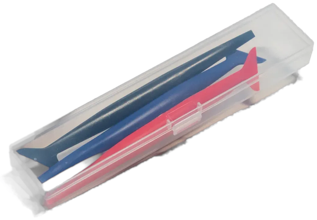 Glacier Vinyl Micro Squeegee, Set of 3 — for tight trim and detail work